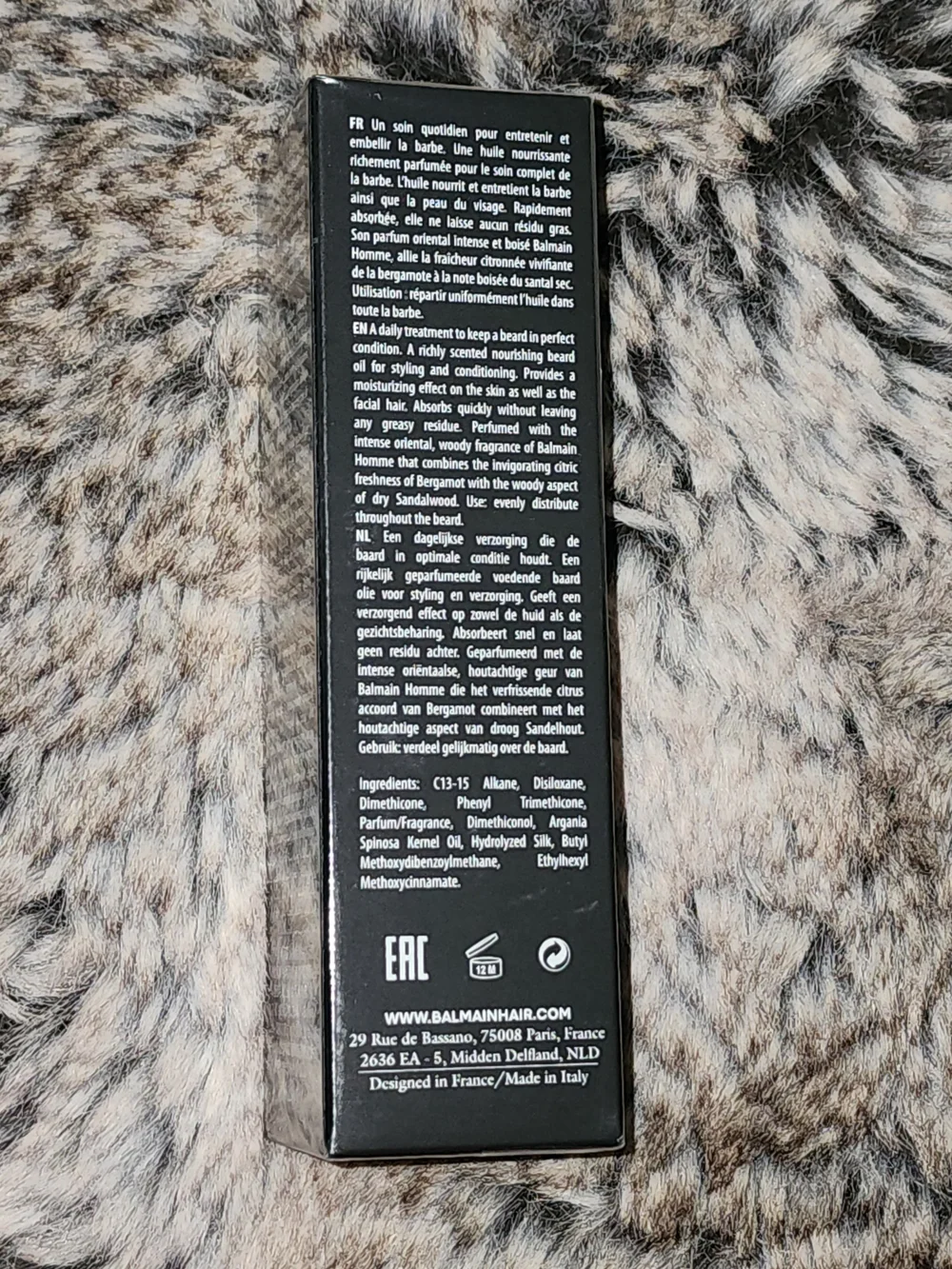 Balmain Paris Black Beard Oil - 30ml